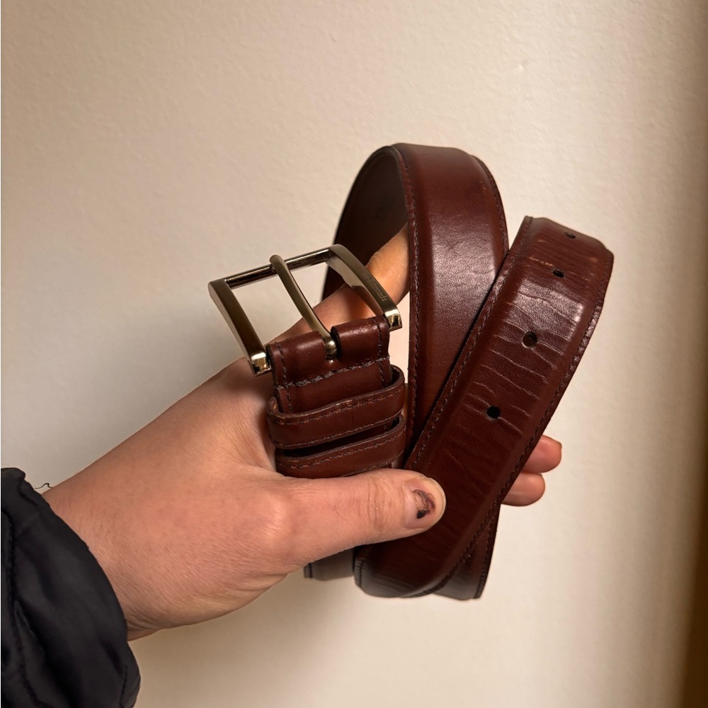 Allen Edmonds Brown Leather Belt